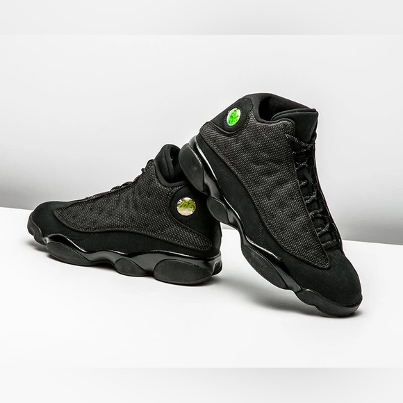 Kids Jordan 13 Retro Black Cat - Picture 4 of 7